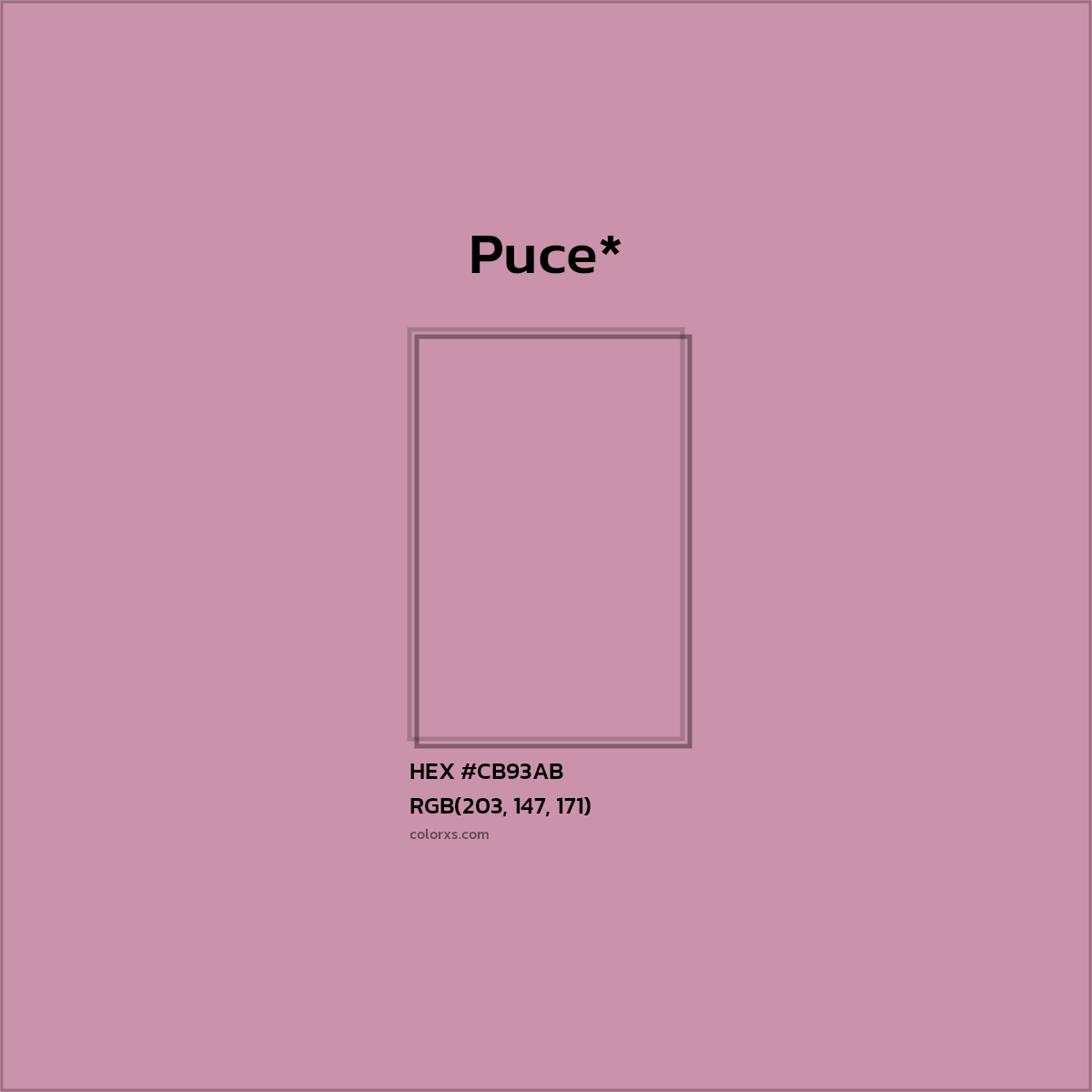 HEX #CB93AB Color Name, Color Code, Palettes, Similar Paints, Images