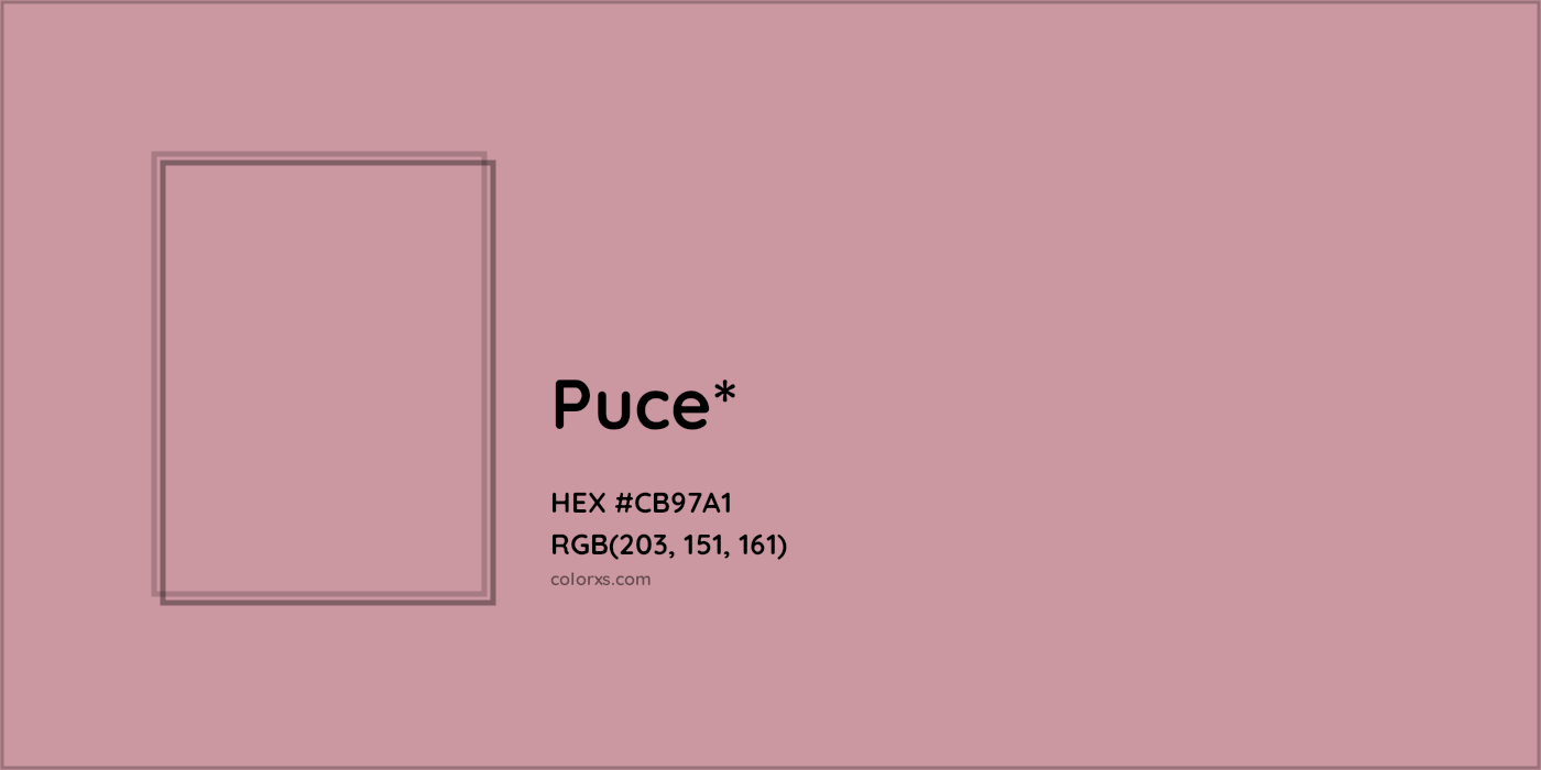 HEX #CB97A1 Color Name, Color Code, Palettes, Similar Paints, Images