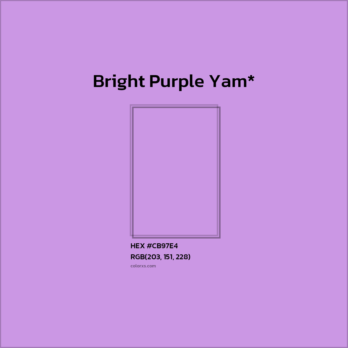 HEX #CB97E4 Color Name, Color Code, Palettes, Similar Paints, Images