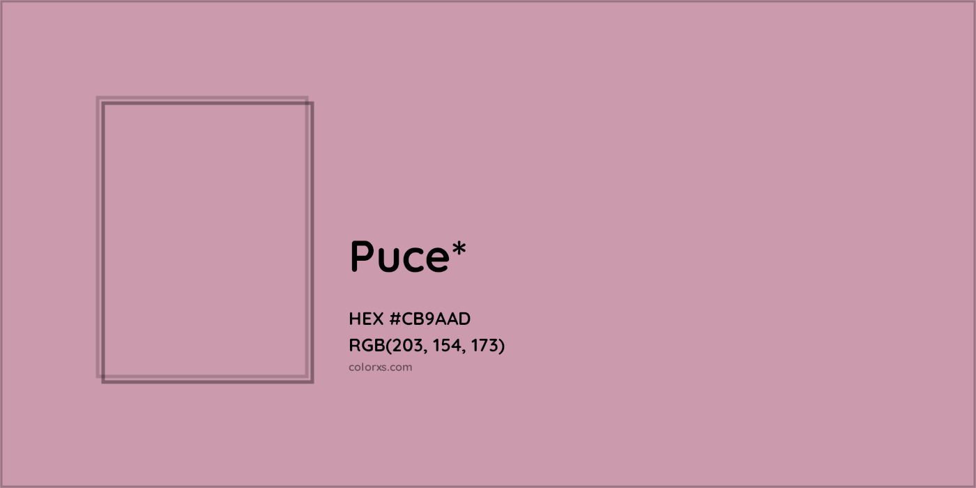 HEX #CB9AAD Color Name, Color Code, Palettes, Similar Paints, Images