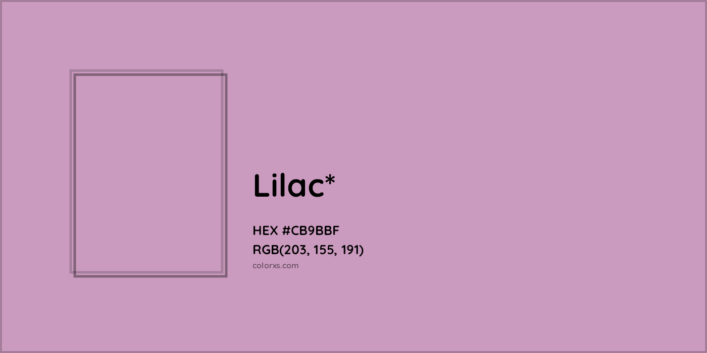 HEX #CB9BBF Color Name, Color Code, Palettes, Similar Paints, Images