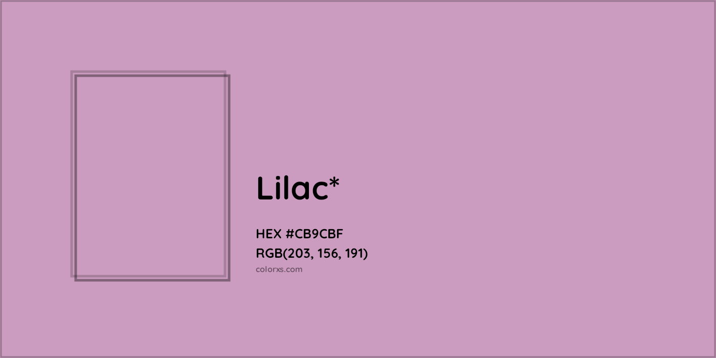 HEX #CB9CBF Color Name, Color Code, Palettes, Similar Paints, Images