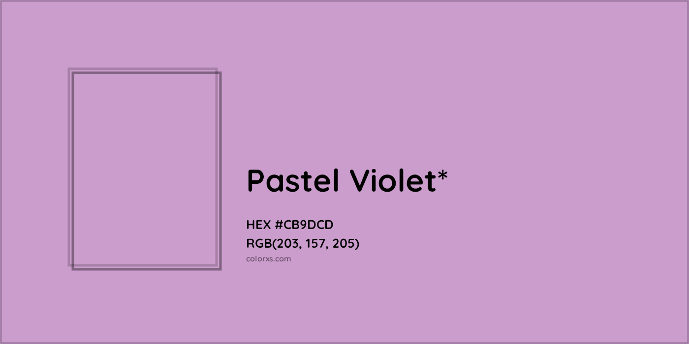 HEX #CB9DCD Color Name, Color Code, Palettes, Similar Paints, Images