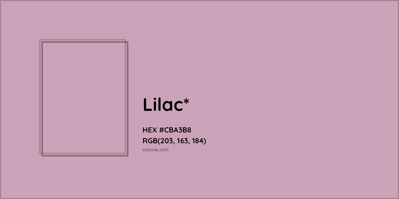 HEX #CBA3B8 Color Name, Color Code, Palettes, Similar Paints, Images