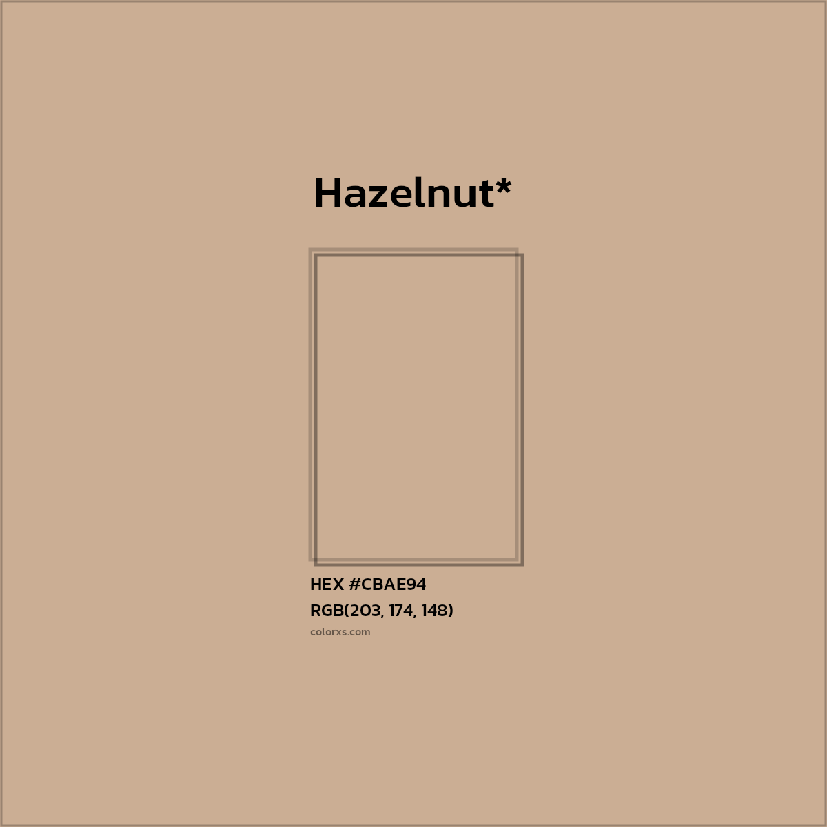HEX #CBAE94 Color Name, Color Code, Palettes, Similar Paints, Images