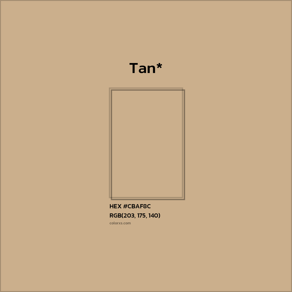 HEX #CBAF8C Color Name, Color Code, Palettes, Similar Paints, Images