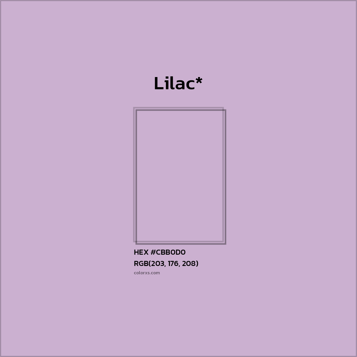 HEX #CBB0D0 Color Name, Color Code, Palettes, Similar Paints, Images