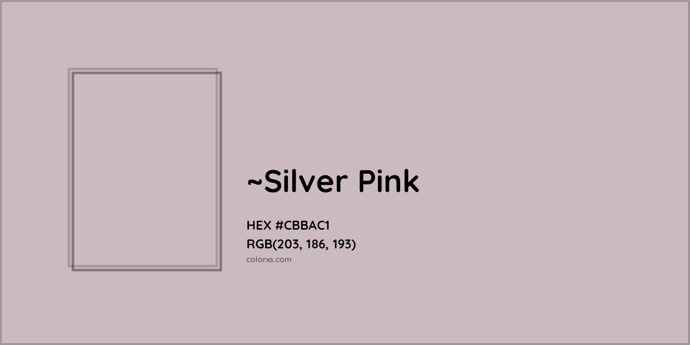 HEX #CBBAC1 Color Name, Color Code, Palettes, Similar Paints, Images