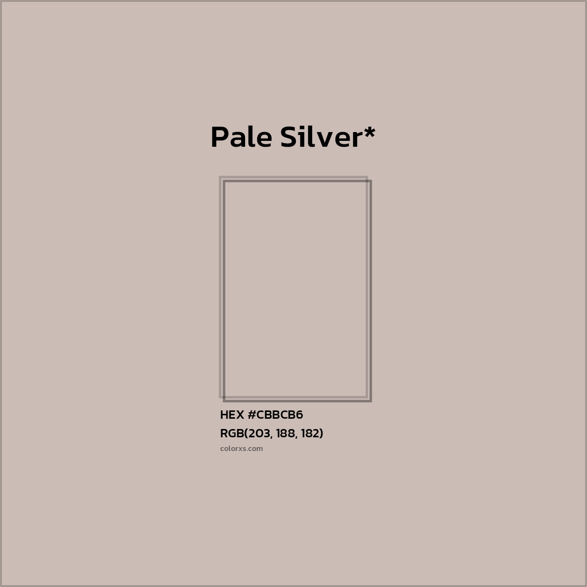 HEX #CBBCB6 Color Name, Color Code, Palettes, Similar Paints, Images