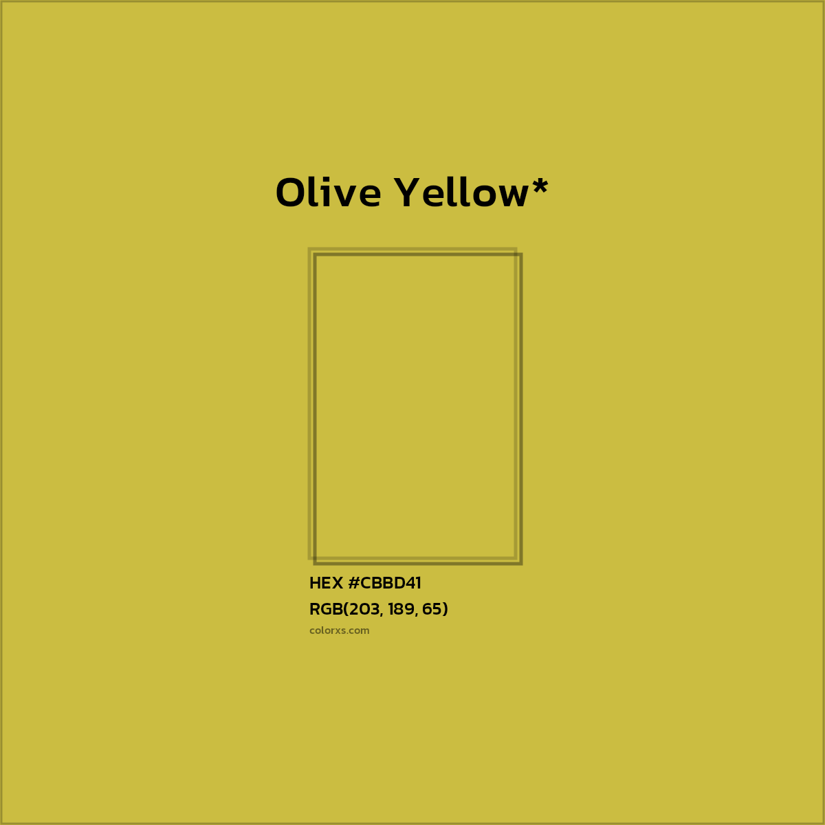 HEX #CBBD41 Color Name, Color Code, Palettes, Similar Paints, Images