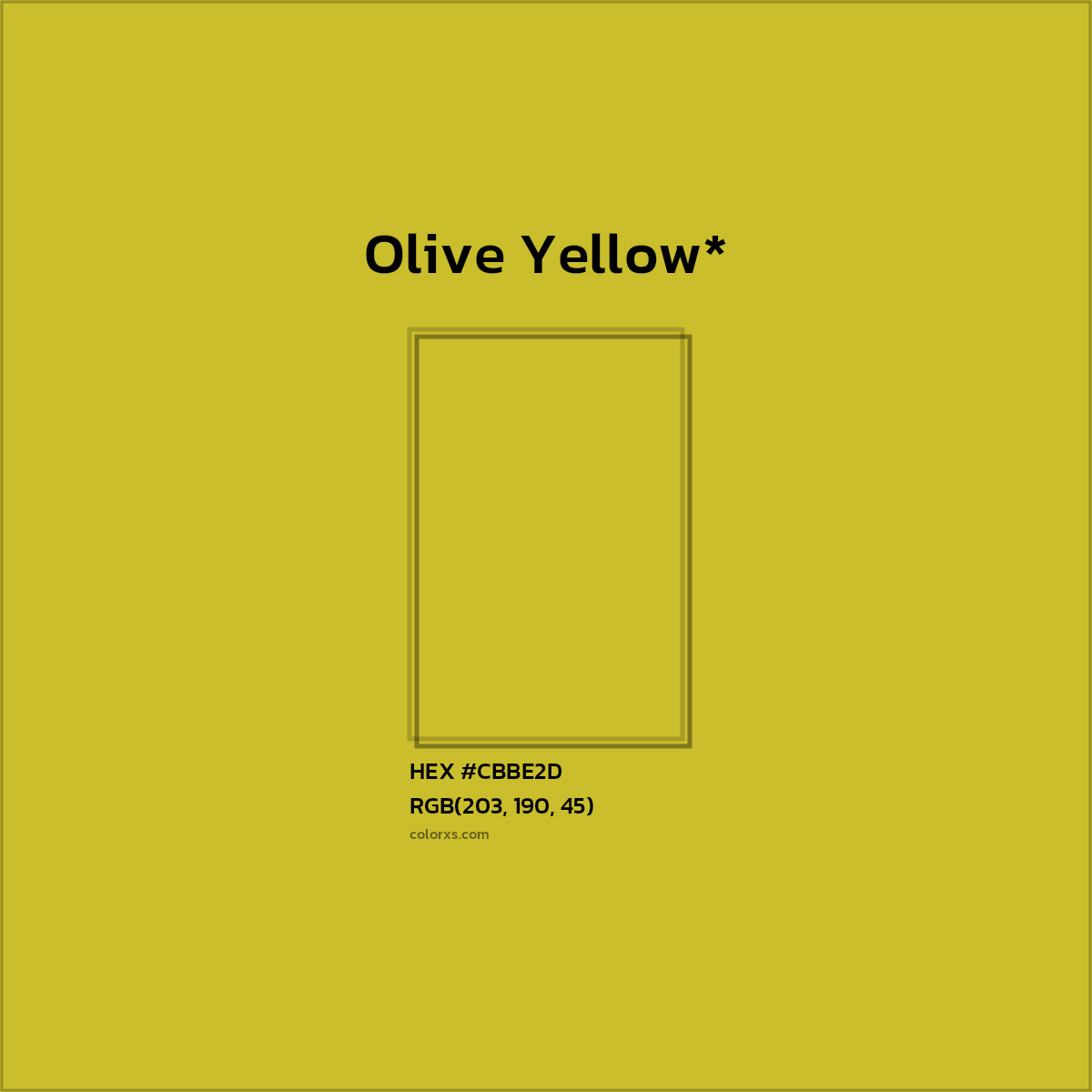 HEX #CBBE2D Color Name, Color Code, Palettes, Similar Paints, Images