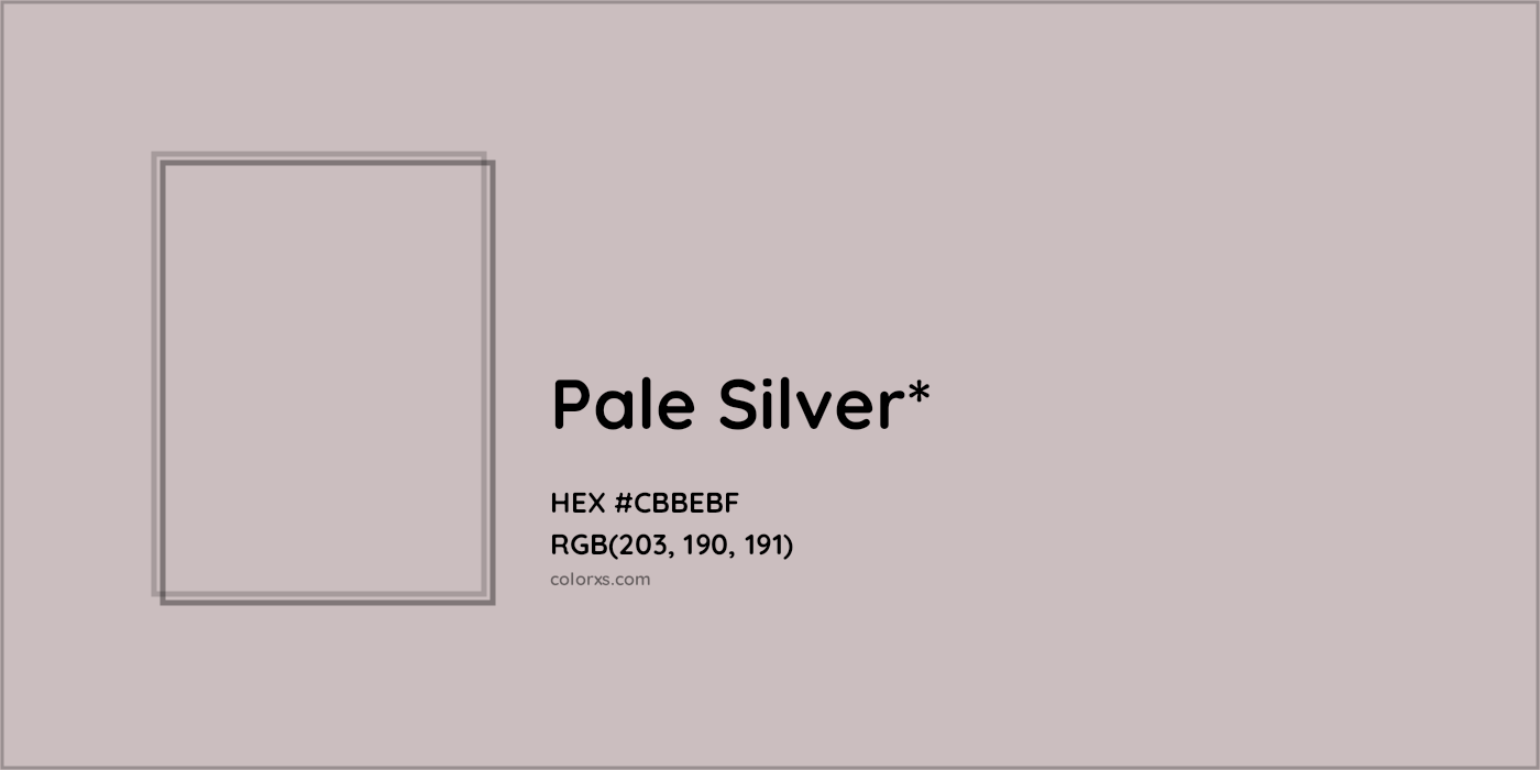HEX #CBBEBF Color Name, Color Code, Palettes, Similar Paints, Images