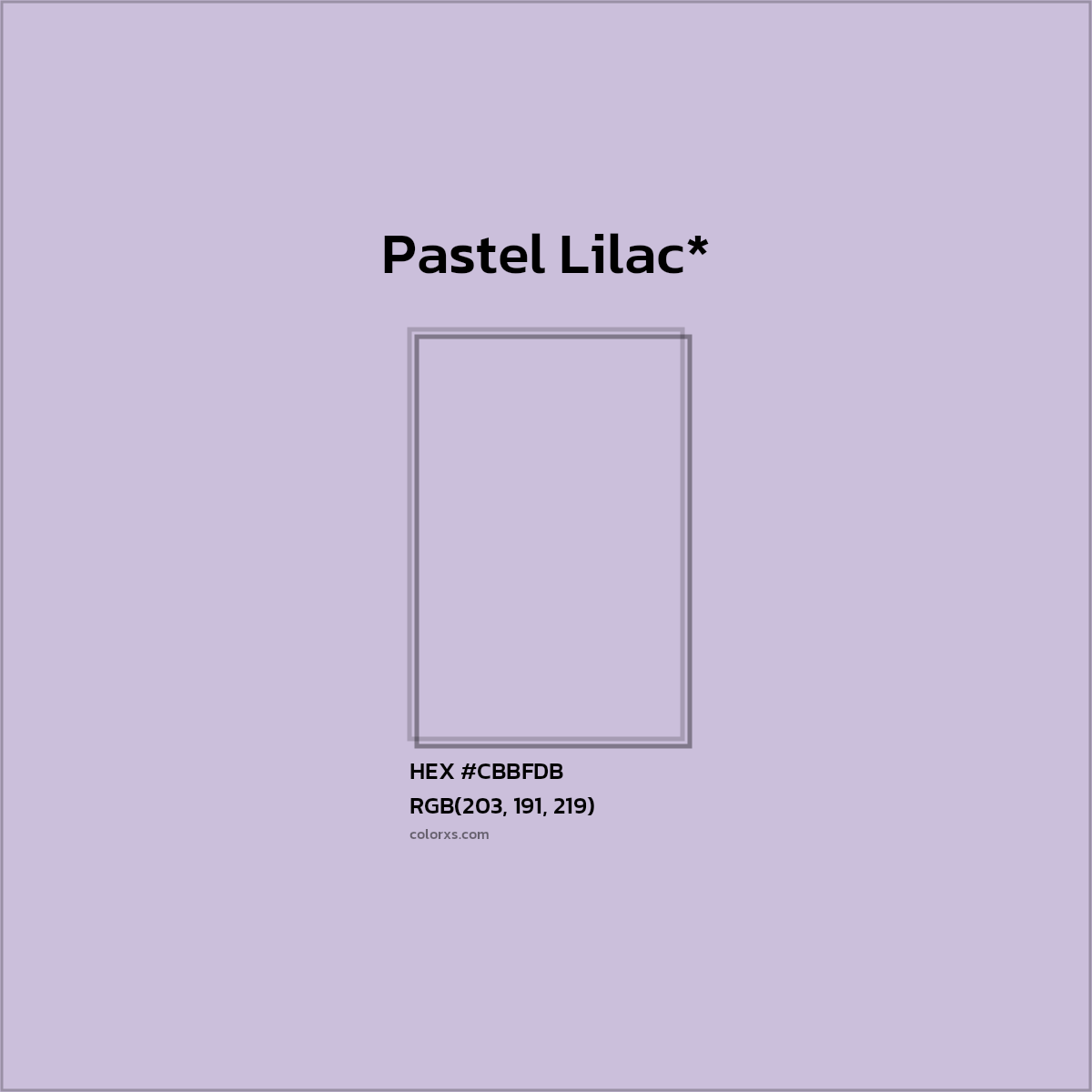 HEX #CBBFDB Color Name, Color Code, Palettes, Similar Paints, Images