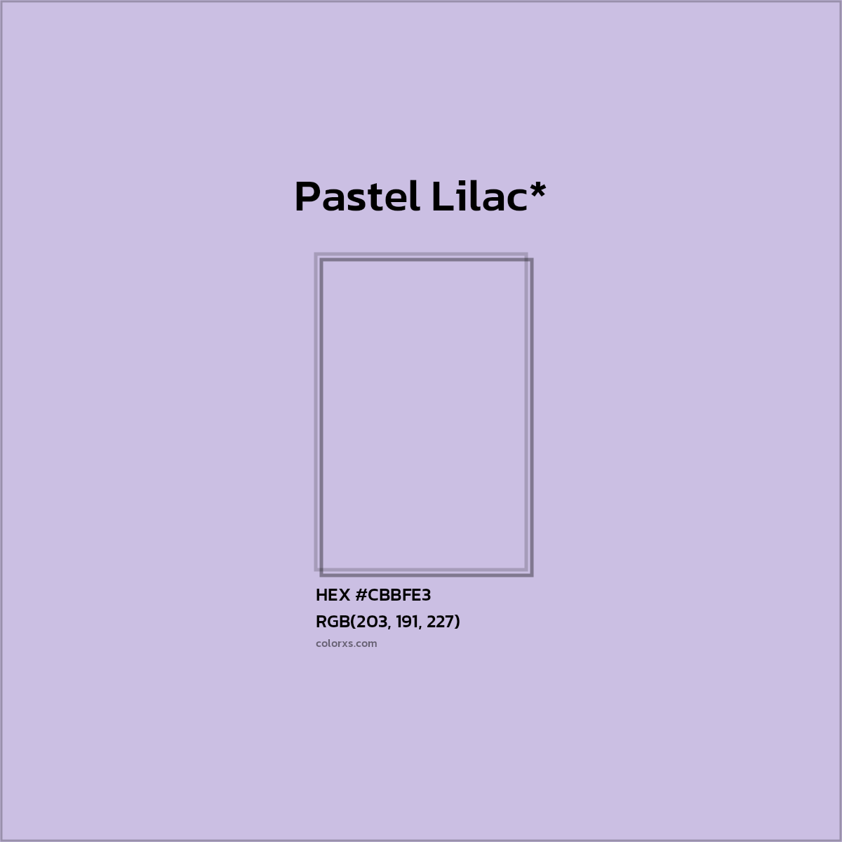 HEX #CBBFE3 Color Name, Color Code, Palettes, Similar Paints, Images