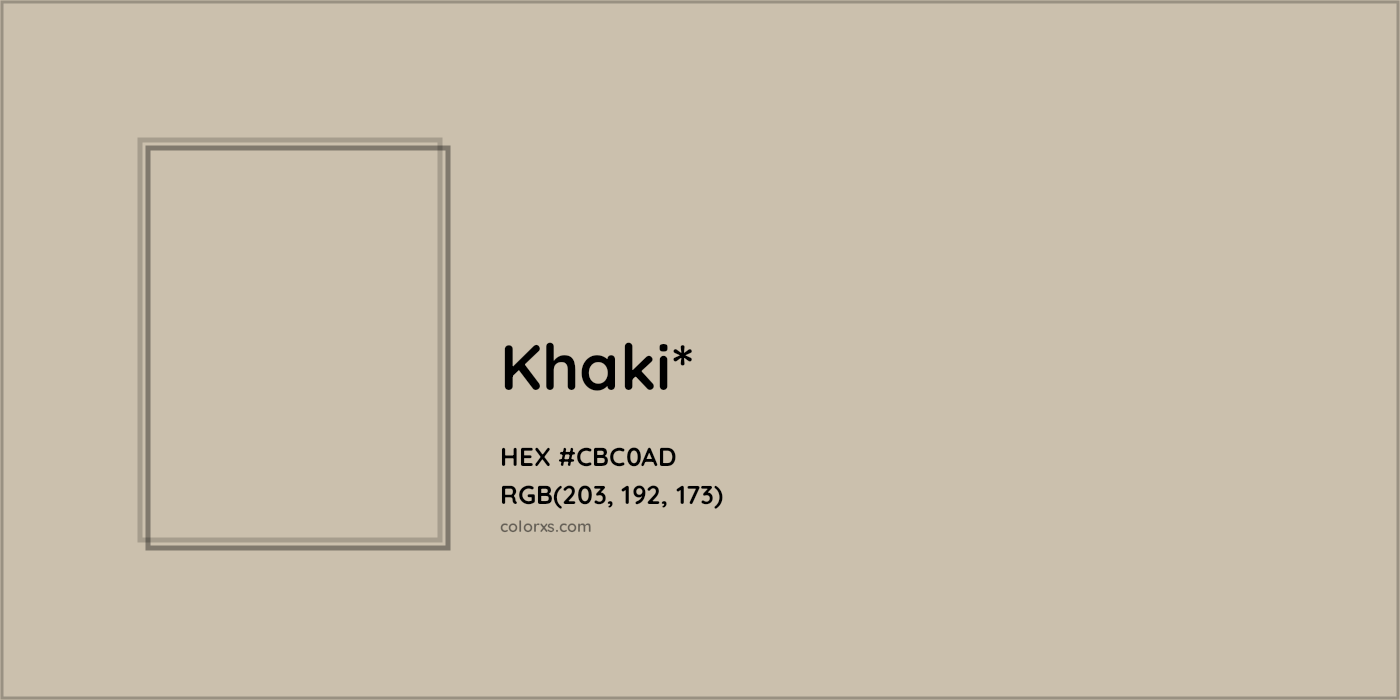 HEX #CBC0AD Color Name, Color Code, Palettes, Similar Paints, Images