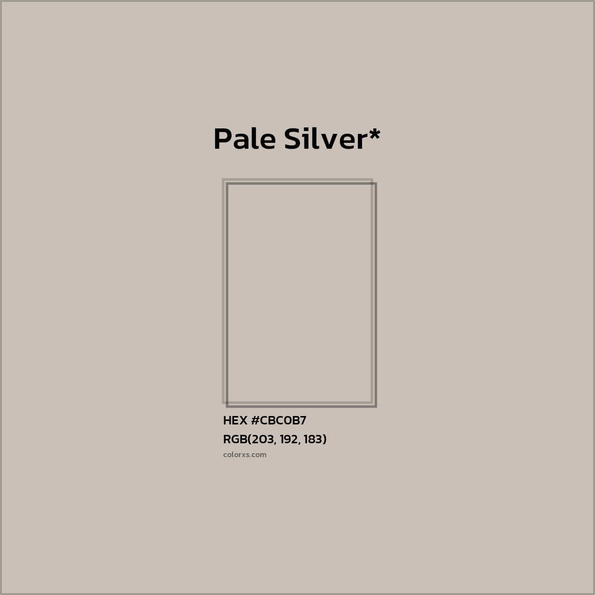 HEX #CBC0B7 Color Name, Color Code, Palettes, Similar Paints, Images