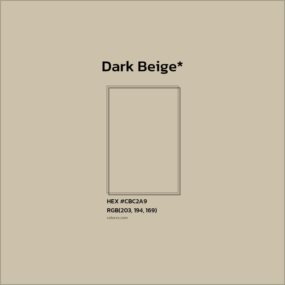 HEX #CBC2A9 Color Name, Color Code, Palettes, Similar Paints, Images