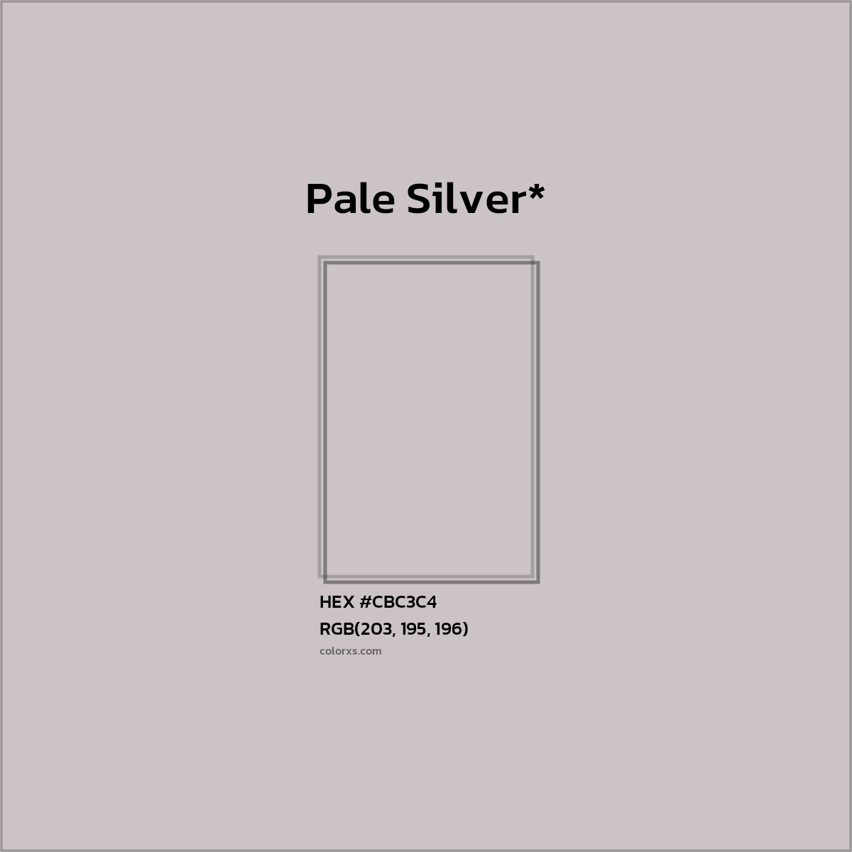HEX #CBC3C4 Color Name, Color Code, Palettes, Similar Paints, Images