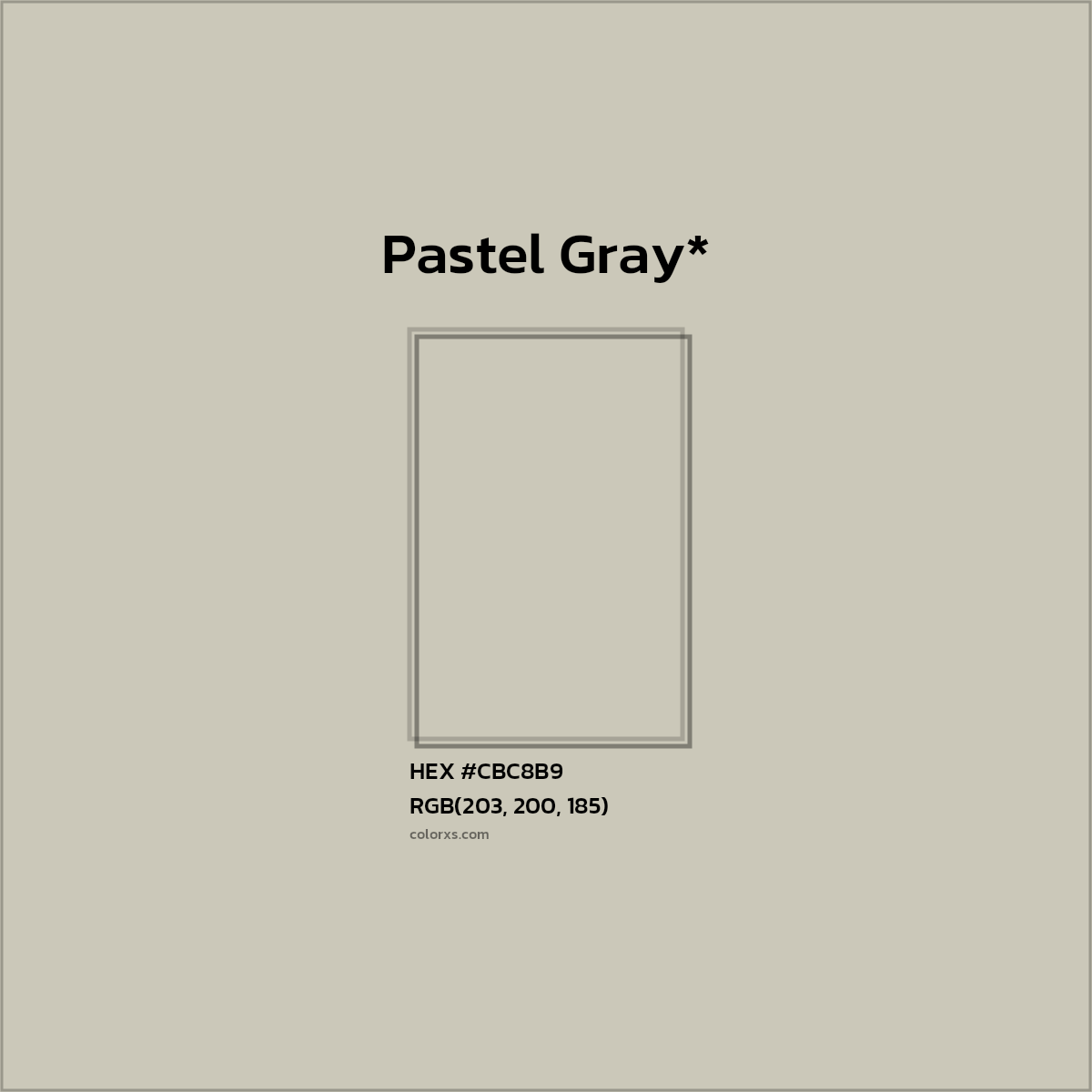 HEX #CBC8B9 Color Name, Color Code, Palettes, Similar Paints, Images