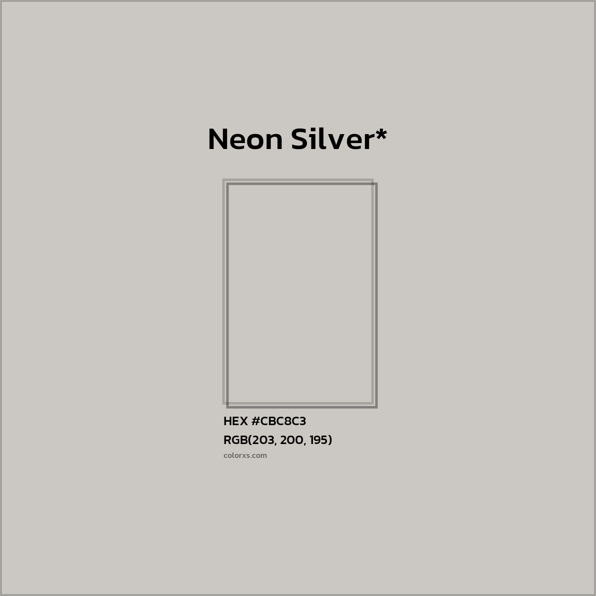 HEX #CBC8C3 Color Name, Color Code, Palettes, Similar Paints, Images