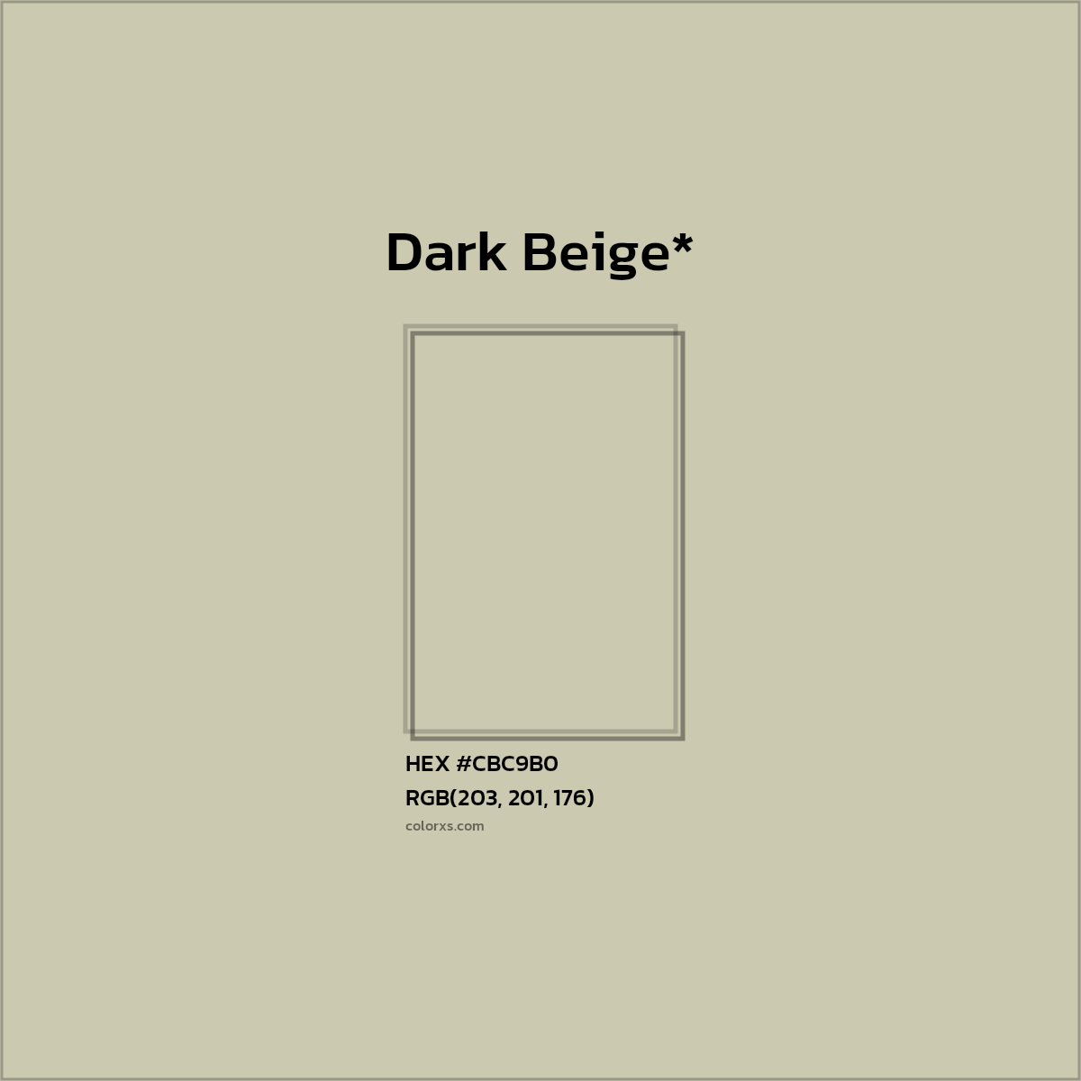 HEX #CBC9B0 Color Name, Color Code, Palettes, Similar Paints, Images