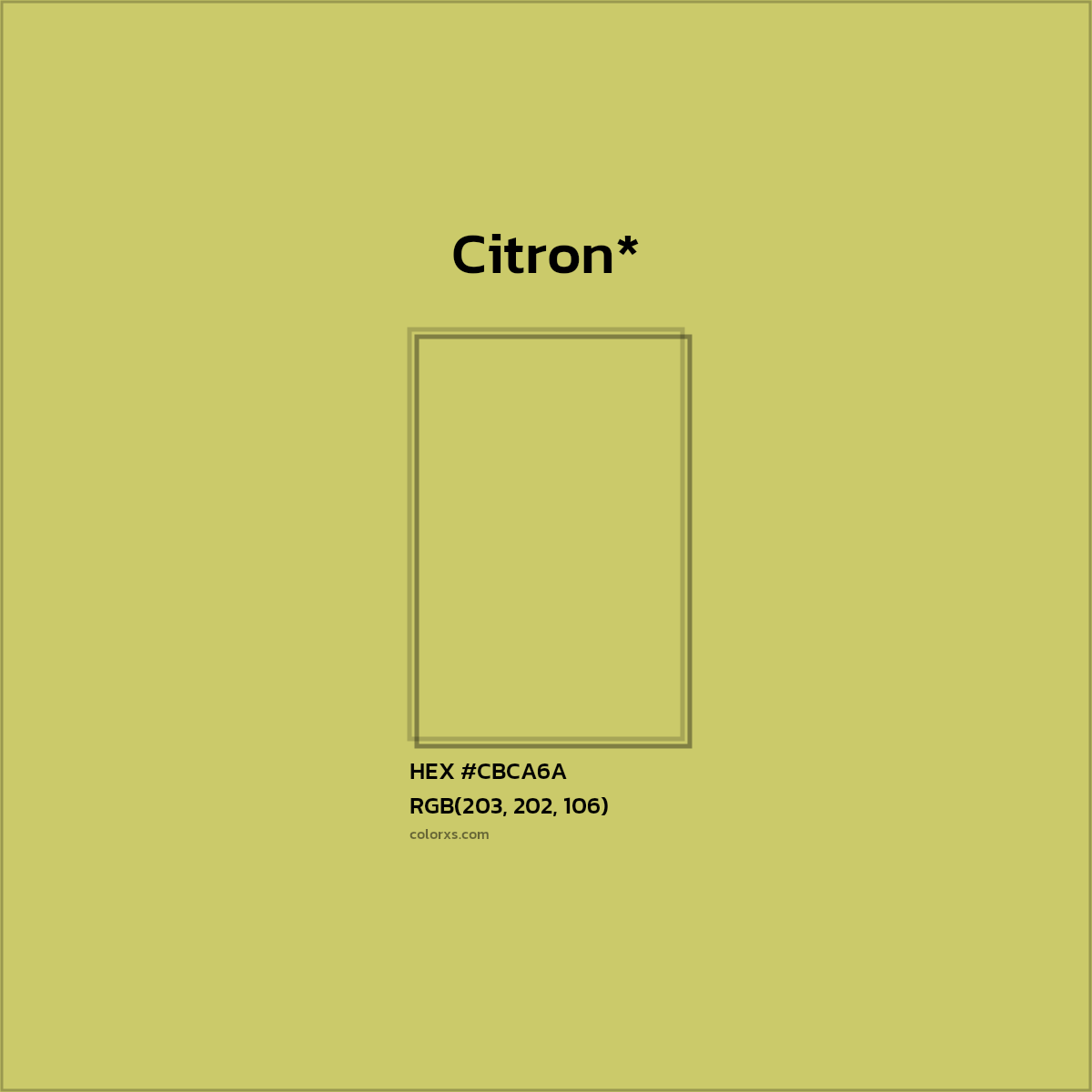 HEX #CBCA6A Color Name, Color Code, Palettes, Similar Paints, Images