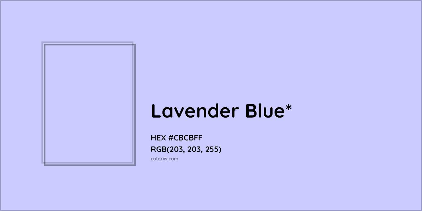 HEX #CBCBFF Color Name, Color Code, Palettes, Similar Paints, Images