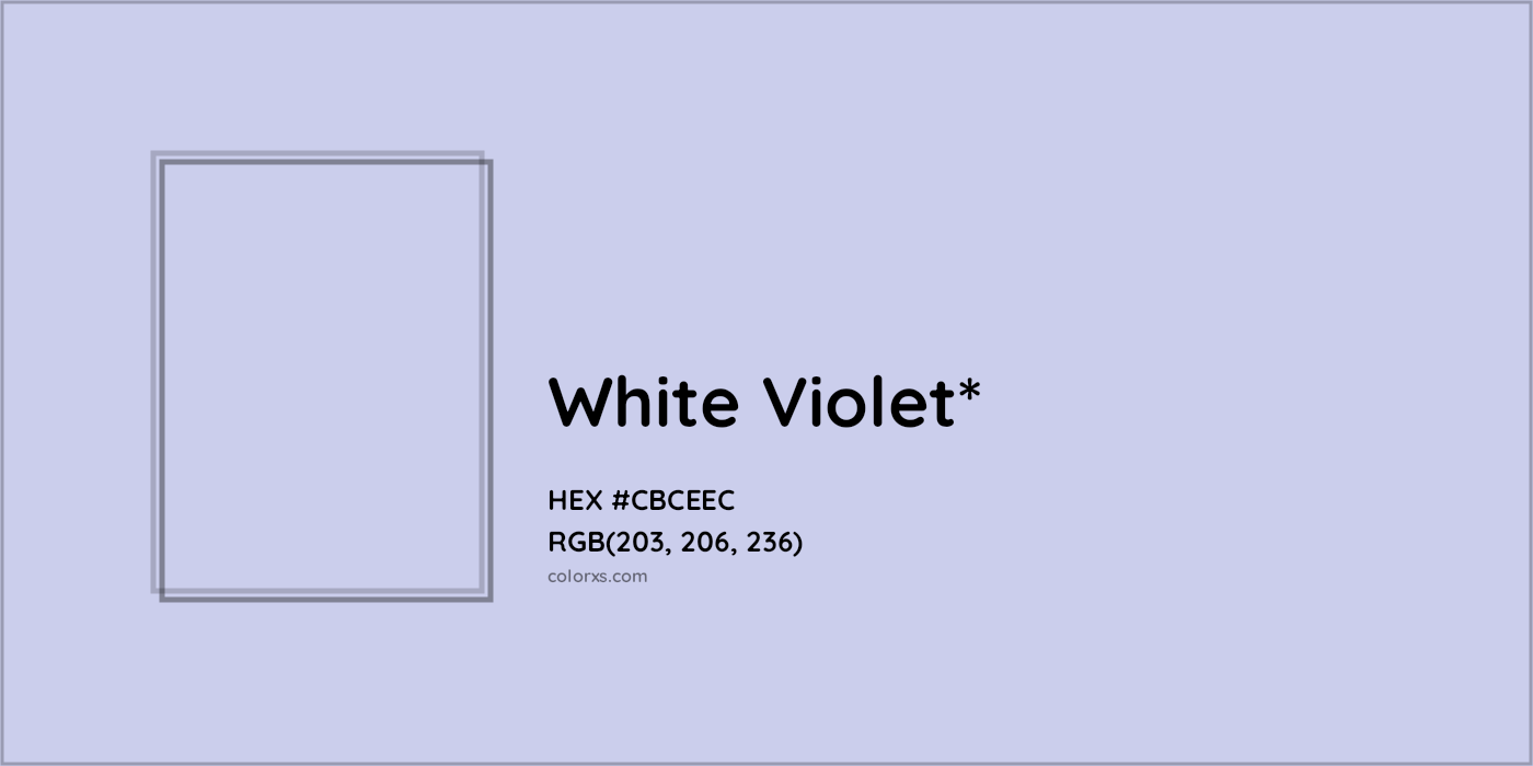 HEX #CBCEEC Color Name, Color Code, Palettes, Similar Paints, Images