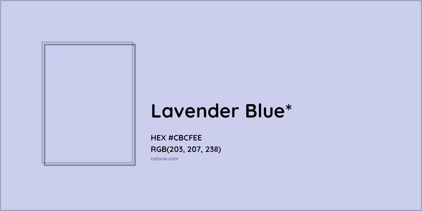 HEX #CBCFEE Color Name, Color Code, Palettes, Similar Paints, Images