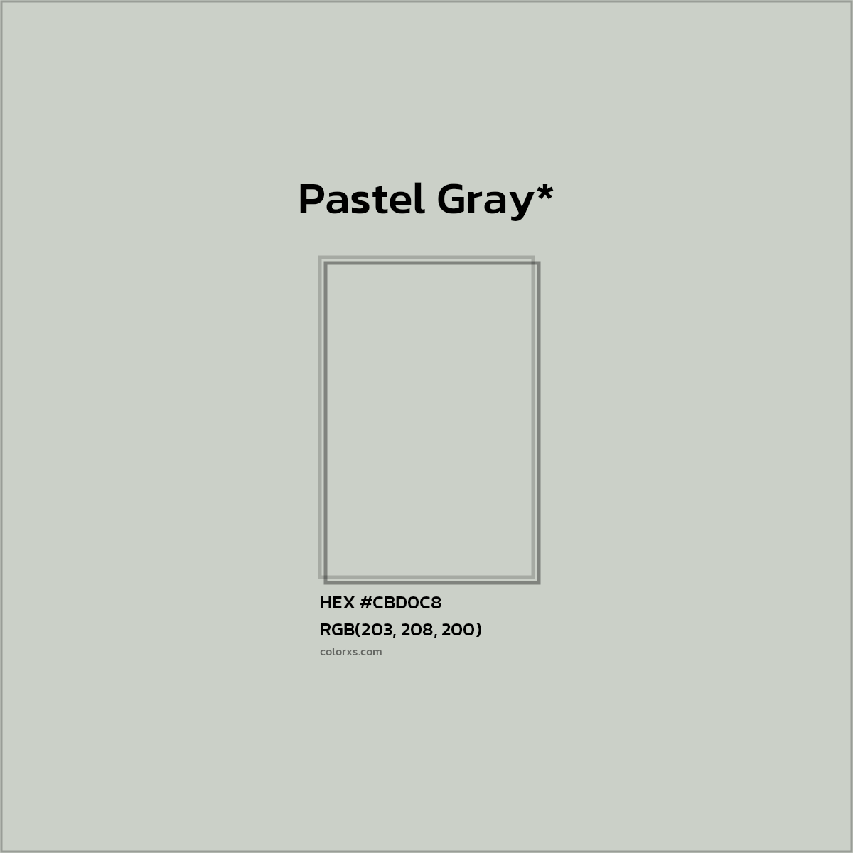 HEX #CBD0C8 Color Name, Color Code, Palettes, Similar Paints, Images