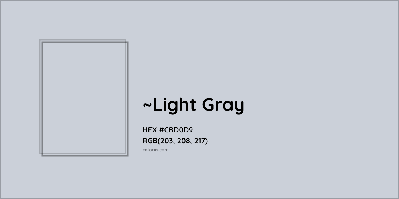 HEX #CBD0D9 Color Name, Color Code, Palettes, Similar Paints, Images