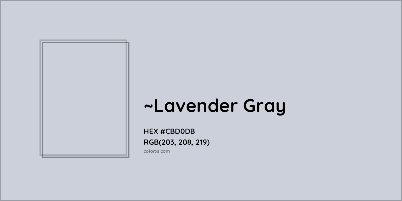 HEX #CBD0DB Color Name, Color Code, Palettes, Similar Paints, Images