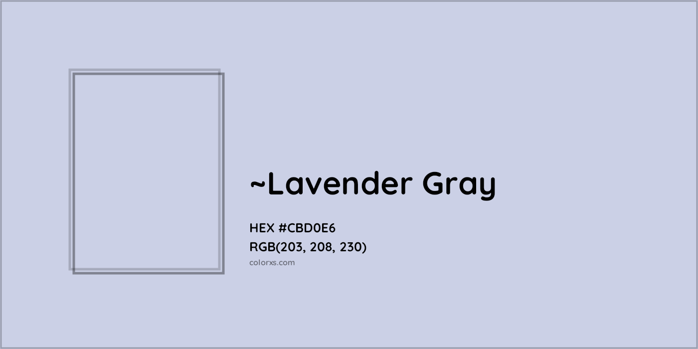 HEX #CBD0E6 Color Name, Color Code, Palettes, Similar Paints, Images