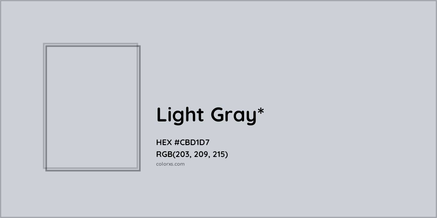 HEX #CBD1D7 Color Name, Color Code, Palettes, Similar Paints, Images