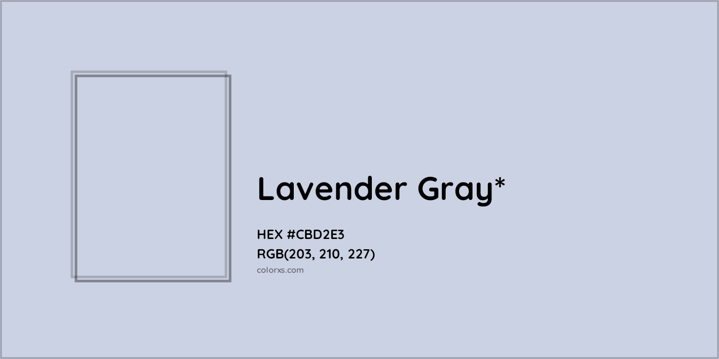 HEX #CBD2E3 Color Name, Color Code, Palettes, Similar Paints, Images