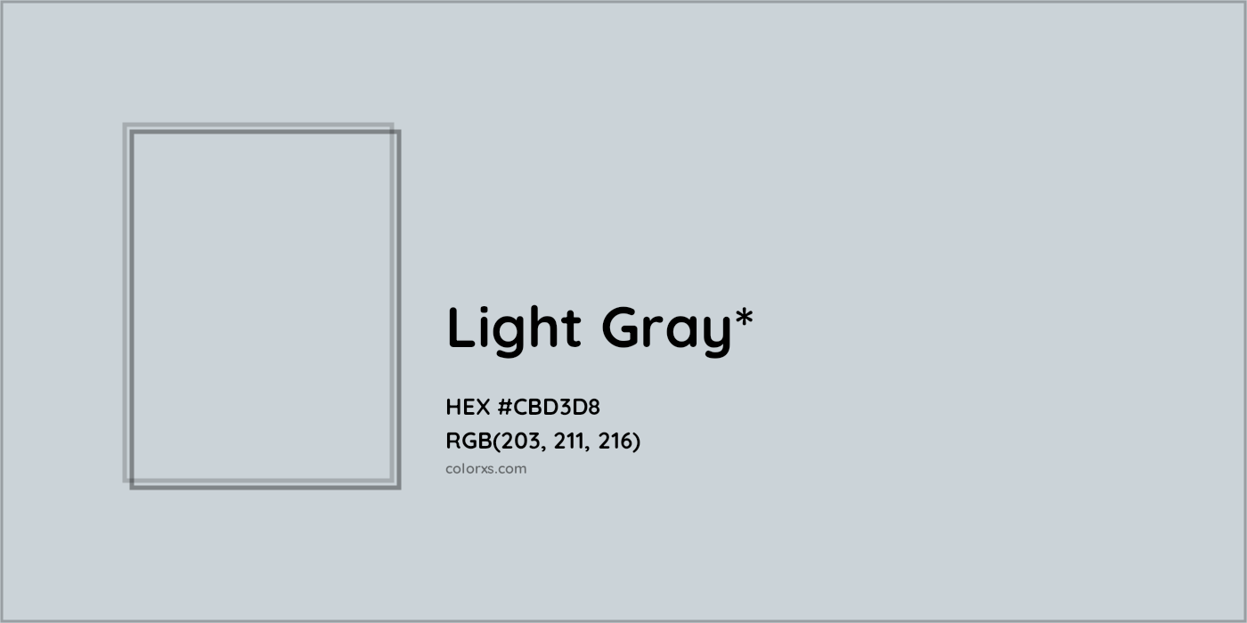 HEX #CBD3D8 Color Name, Color Code, Palettes, Similar Paints, Images