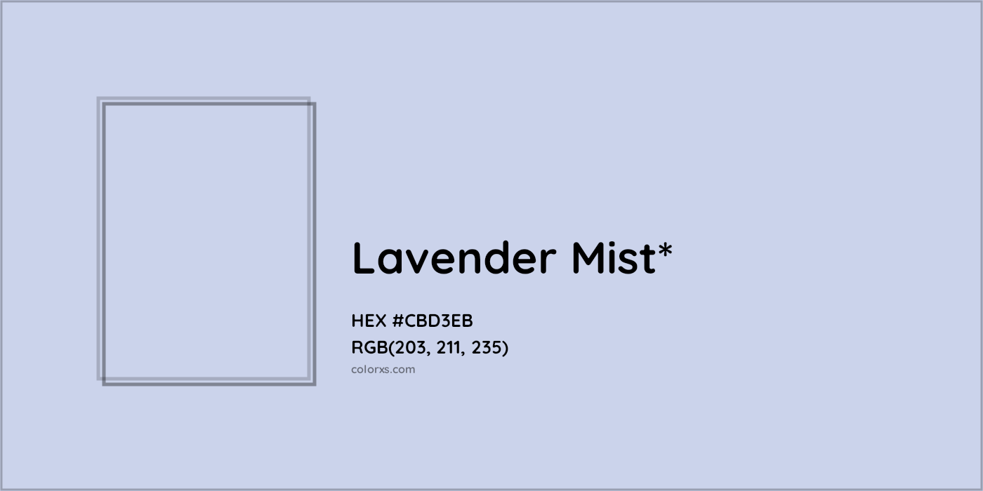 HEX #CBD3EB Color Name, Color Code, Palettes, Similar Paints, Images