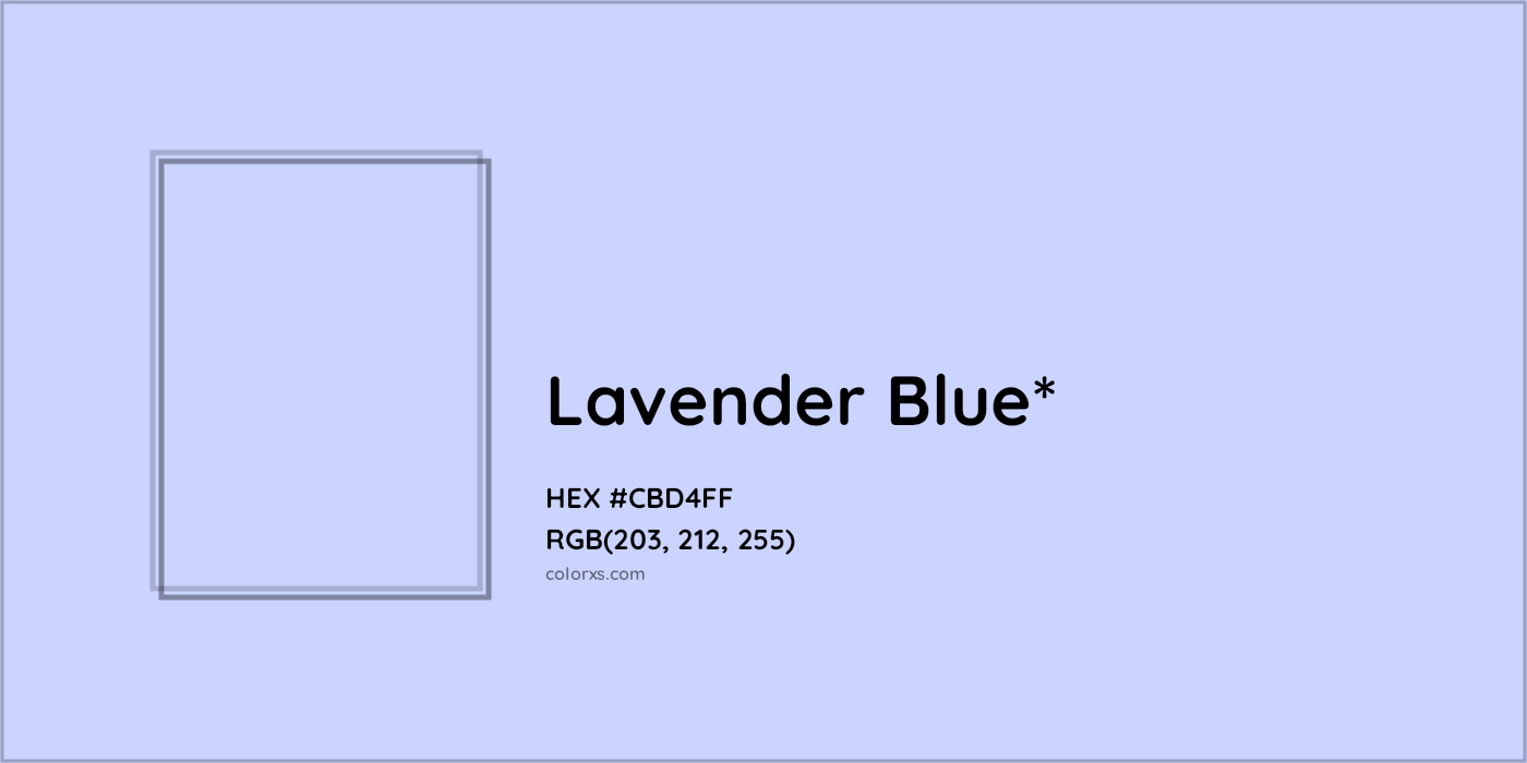 HEX #CBD4FF Color Name, Color Code, Palettes, Similar Paints, Images