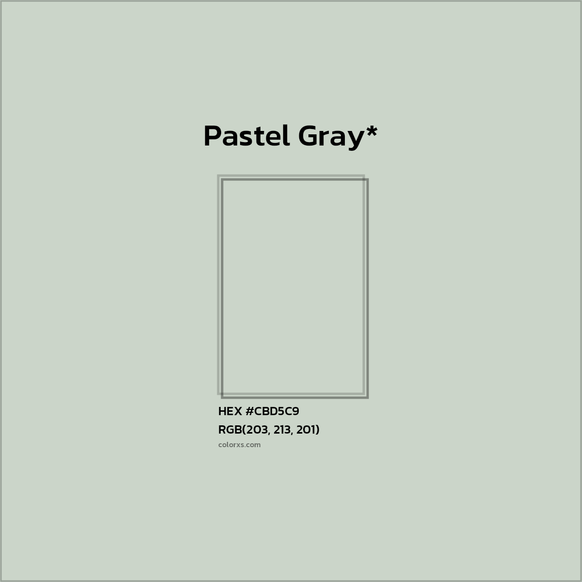 HEX #CBD5C9 Color Name, Color Code, Palettes, Similar Paints, Images