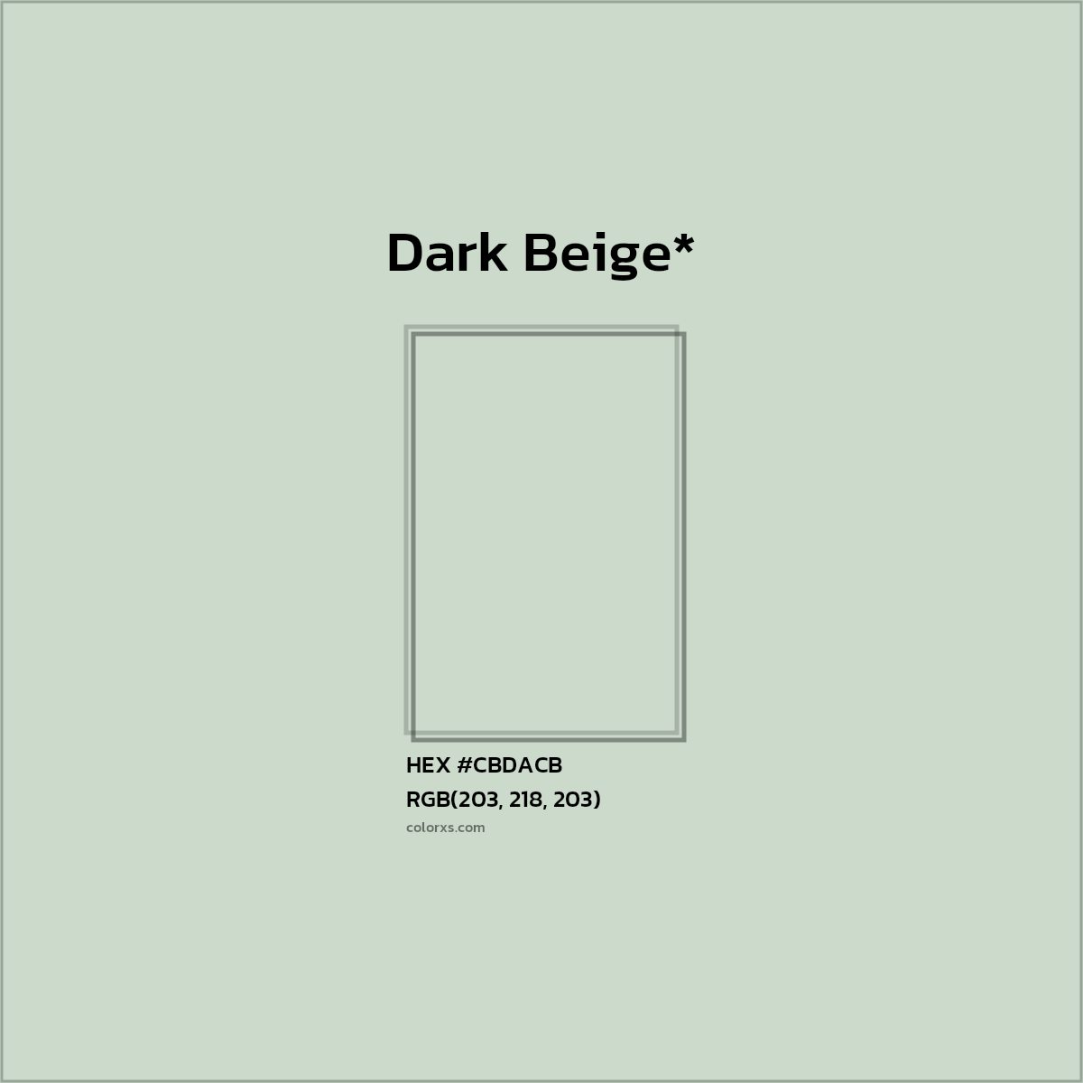 HEX #CBDACB Color Name, Color Code, Palettes, Similar Paints, Images