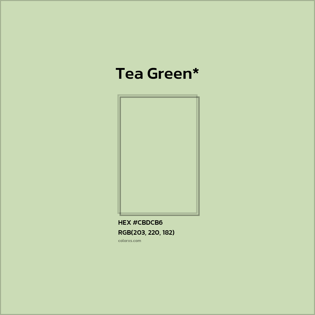 HEX #CBDCB6 Color Name, Color Code, Palettes, Similar Paints, Images