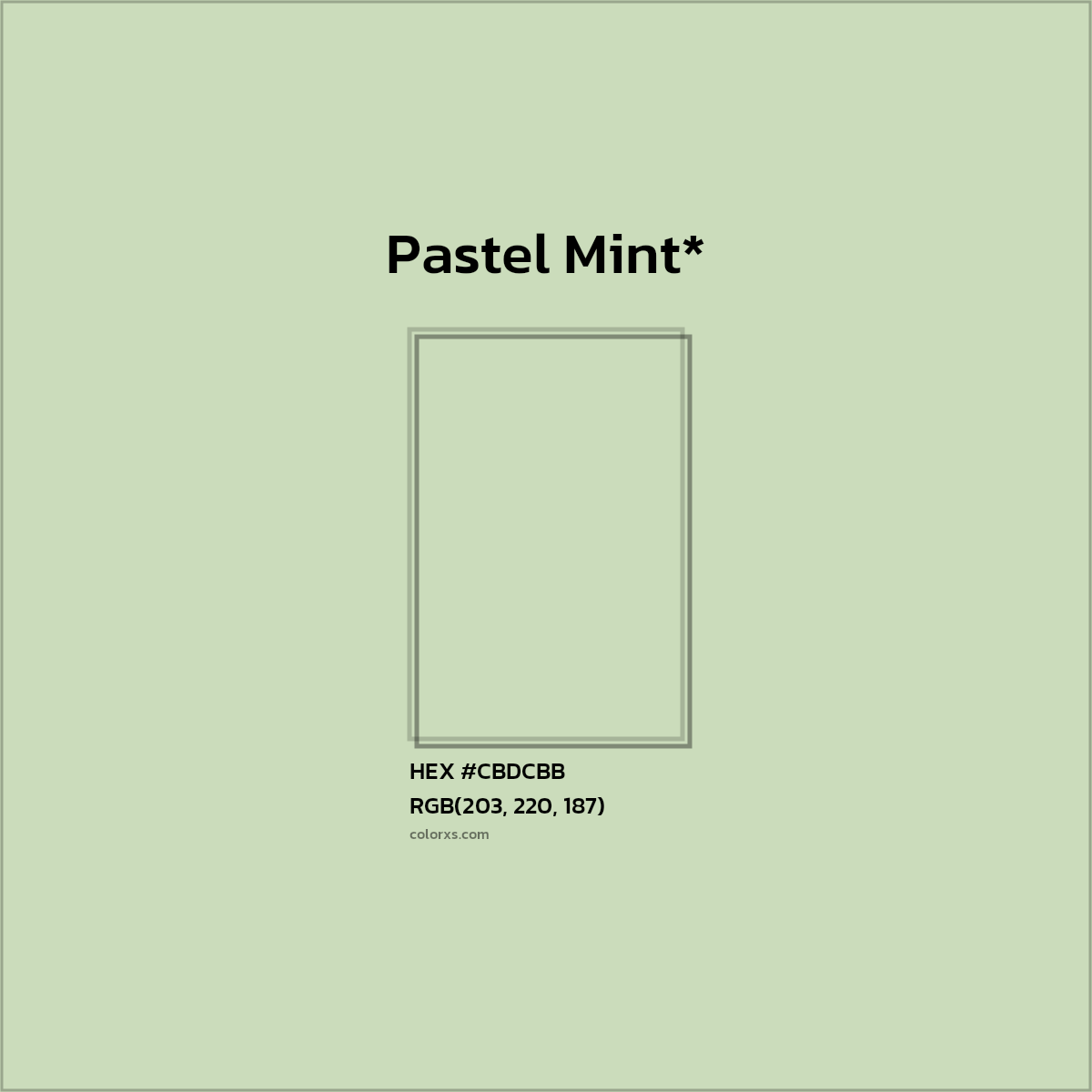 HEX #CBDCBB Color Name, Color Code, Palettes, Similar Paints, Images