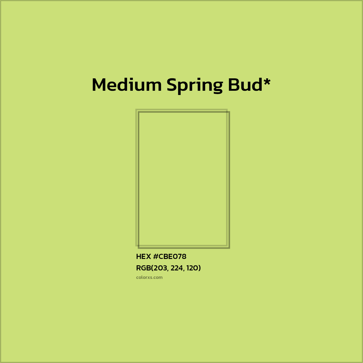 HEX #CBE078 Color Name, Color Code, Palettes, Similar Paints, Images