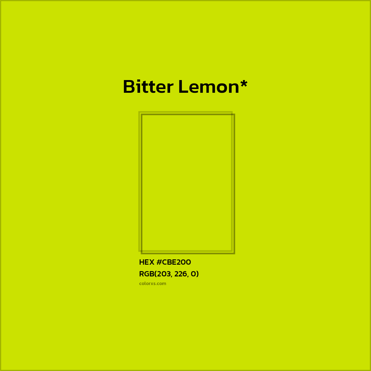 HEX #CBE200 Color Name, Color Code, Palettes, Similar Paints, Images
