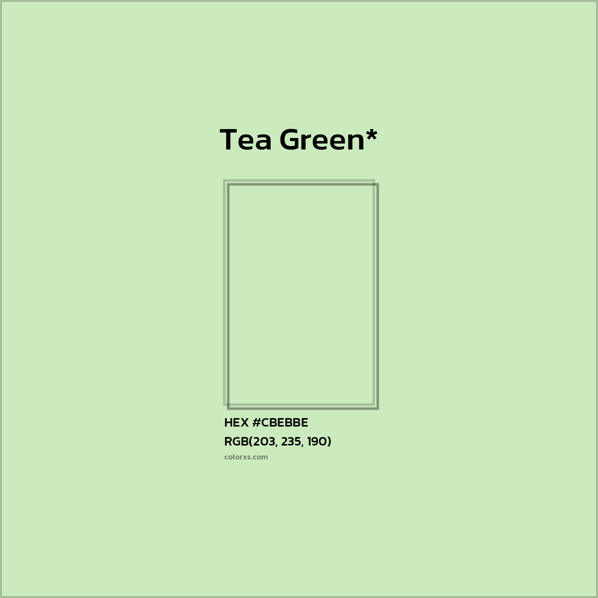 HEX #CBEBBE Color Name, Color Code, Palettes, Similar Paints, Images
