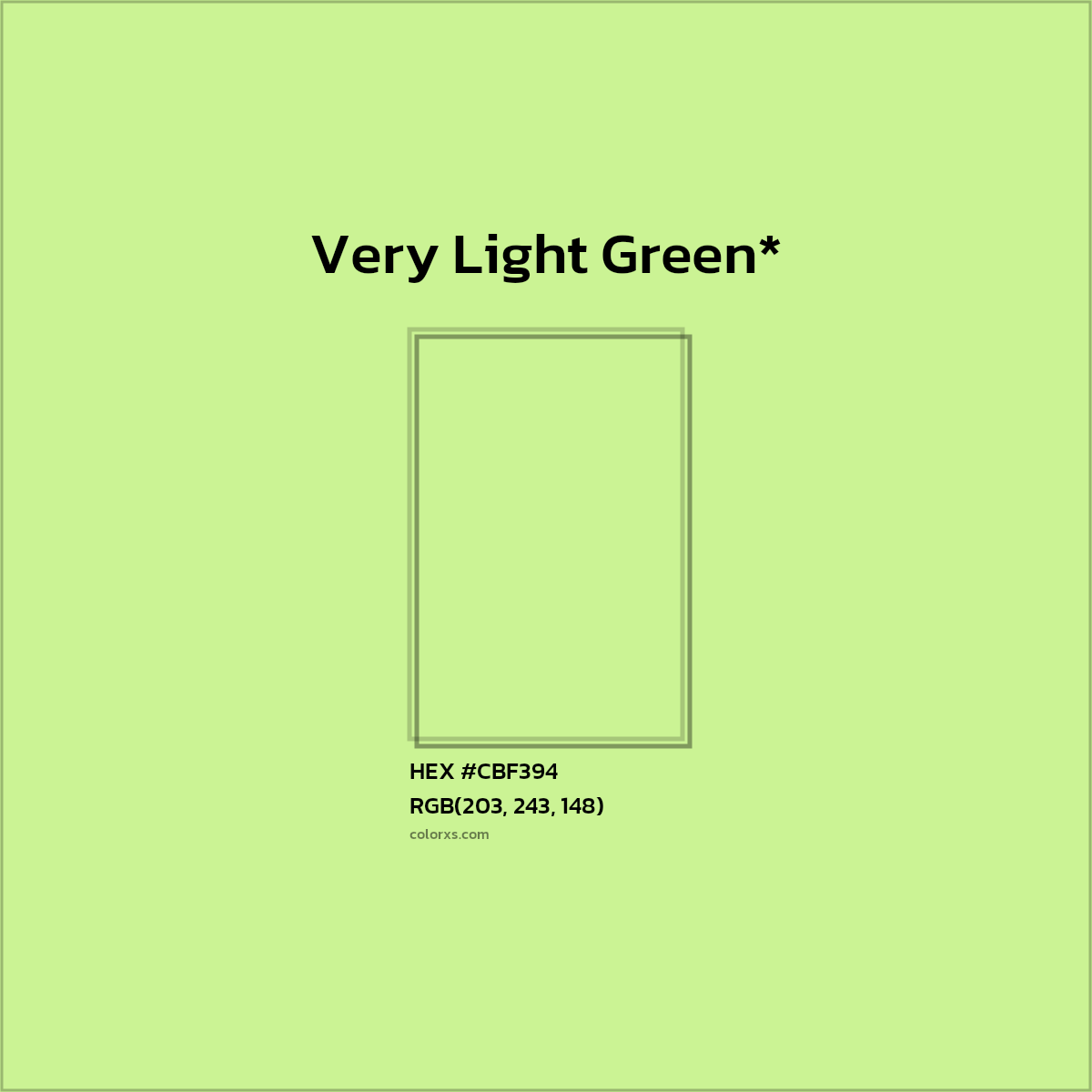HEX #CBF394 Color Name, Color Code, Palettes, Similar Paints, Images