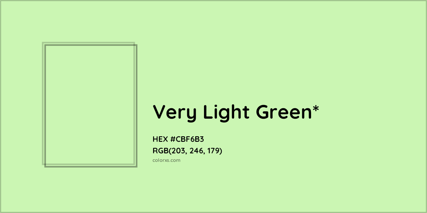 HEX #CBF6B3 Color Name, Color Code, Palettes, Similar Paints, Images