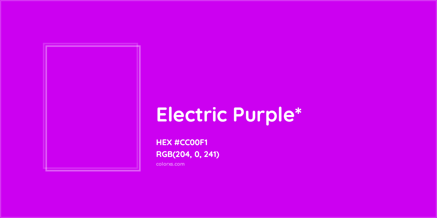 HEX #CC00F1 Color Name, Color Code, Palettes, Similar Paints, Images