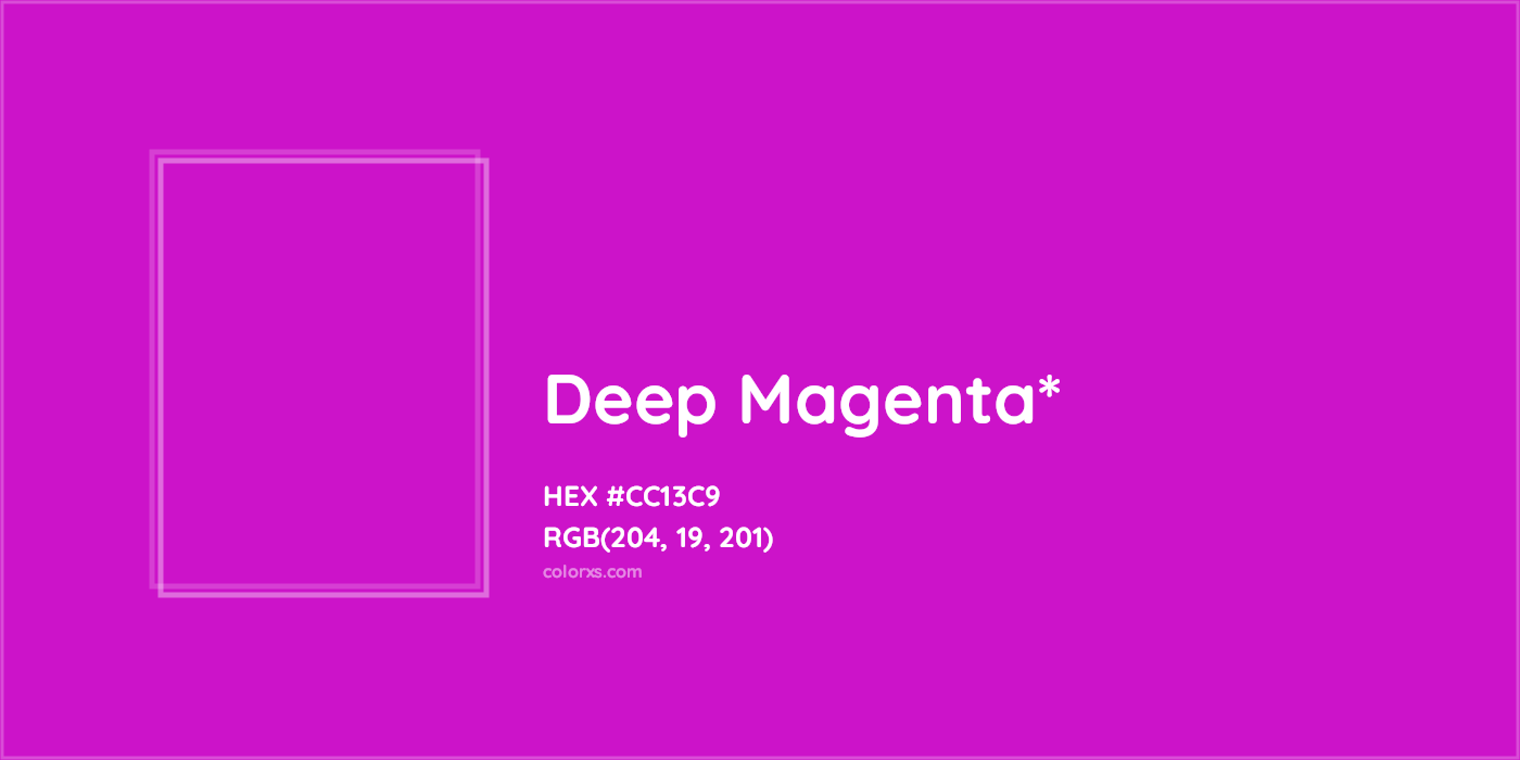 HEX #CC13C9 Color Name, Color Code, Palettes, Similar Paints, Images