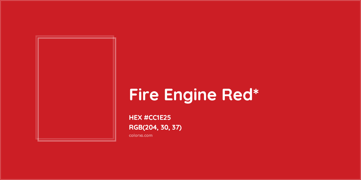HEX #CC1E25 Color Name, Color Code, Palettes, Similar Paints, Images